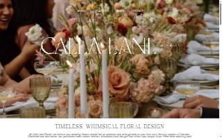 Calla Lane Florals website