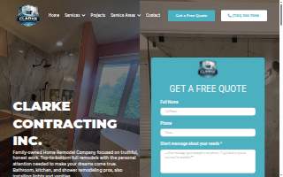 Clarke Contracting Inc. website