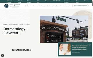 Elevated Dermatology website