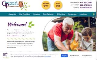 Greenwood Pediatrics Parker website