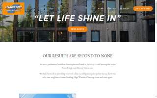 Leading Edge Window Cleaning website