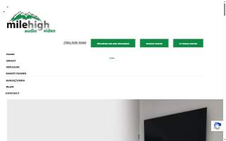 Mile High Audio Video of Parker website