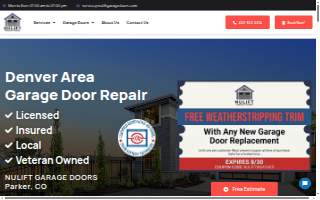 NuLift Garage Doors website