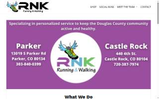 RNK Running and Walking website