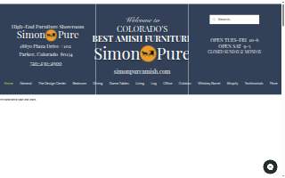 Simon-Pure Amish Furniture website