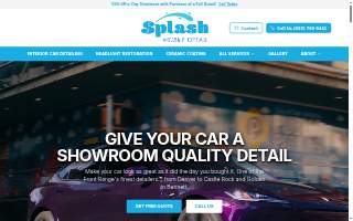 Splash Mobile Detail of Parker website