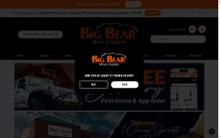 Big Bear Wine & Liquor website