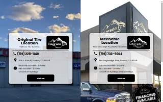 Colorado Tire website