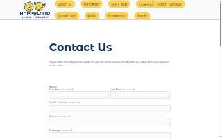 Happyland Preschool website