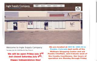 Ingle Supply Company of Pueblo website