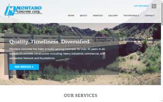 Montano Concrete Corporation website