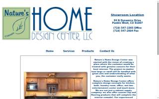 Natures Home Design Center LLC website