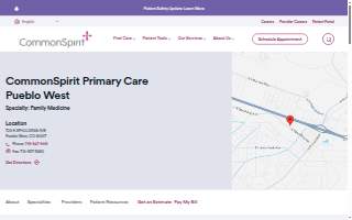CommonSpirit Primary Care Pueblo West website