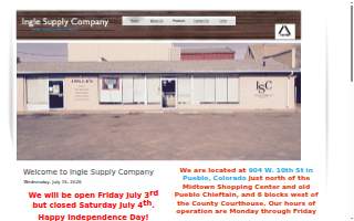 Ingle Supply Company of Pueblo West website