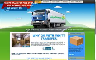 Whitt Transfer And Storage website