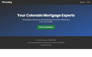 719 Lending of Security-Widefield website
