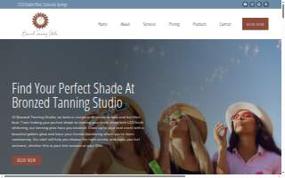 Bronzed Tanning Studio of Security-Widefield website