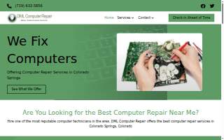 DML Computer Repair website