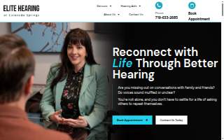 Elite Hearing of Colorado Springs website