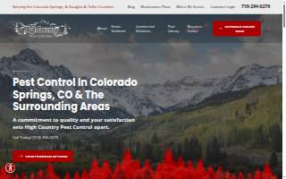 High Country Pest Control of Security-Widefield website