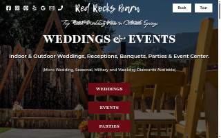 Red Rocks Barn - Wedding Venue & Event Center website