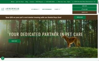 Arrowhead Animal Hospital website
