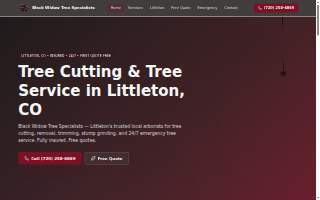Black Widow Tree Specialists LLC website