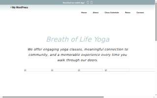 Breath of Life Yoga, LLC website