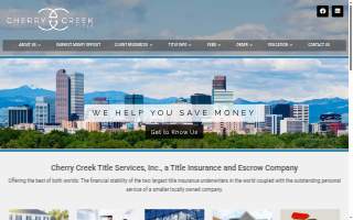 Cherry Creek Title Services, Inc. website