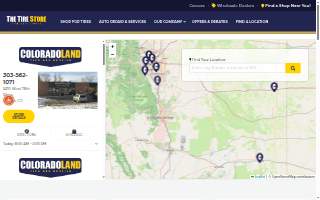 Coloradoland Tire and Service website