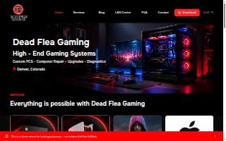 Dead Flea Gaming website