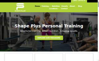 Shape Plus of Sherrelwood website