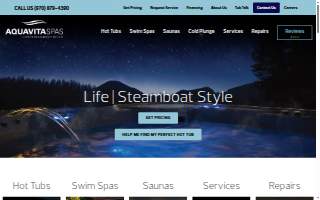 Aqua Vita Spas website