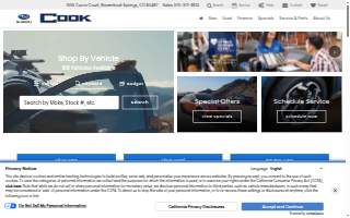 Cook Subaru website