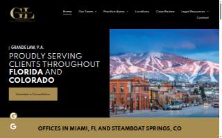 Grande Law, P.A. of Steamboat Springs website