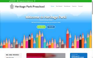 Heritage Park Preschool website