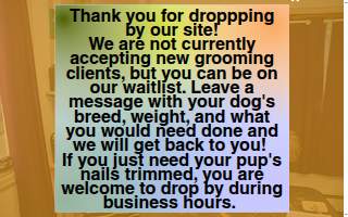 Powder Hounds Grooming Salon website