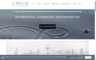 Replenish IV Therapies website