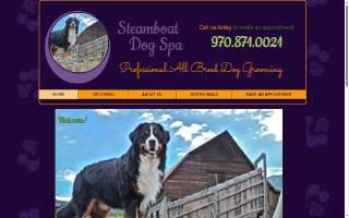 Steamboat Dog Spa - Grooming website