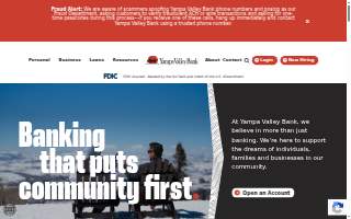 Yampa Valley Bank website