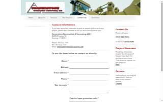 Cornerstone Construction & Excavating, LLC website