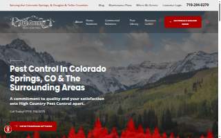 High Country Pest Control of Sterling website
