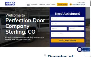 Perfection Door website