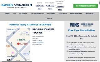 Bachus & Schanker, Personal Injury Lawyers | Denver Office of Superior website