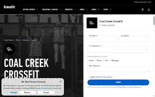Coal Creek CrossFit website