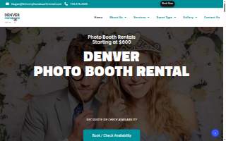 Denver Photo Booth Rental website