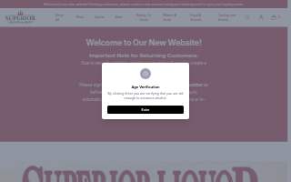 Superior Liquor website