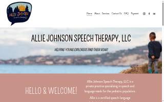 Allie Johnson Speech Therapy, LLC of Thornton website