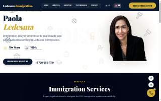 Ledesma Immigration Law Office of Thornton website