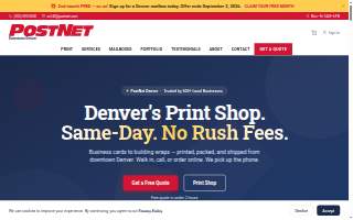 PostNet Denver of Thornton website